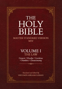 Paperback THE HOLY BIBLE: MASTER STANDARD VERSION (MSV): VOLUME I: THE LAW Book