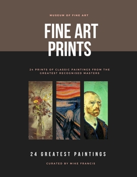 Paperback 24 Fine Arts Prints: Classic Paintings From The Greatest Recognised Masters Book