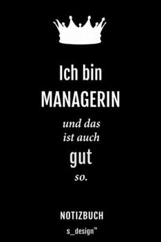 Paperback Notizbuch f?r Manager / Managerin: Originelle Geschenk-Idee [120 Seiten kariertes blanko Papier] [German] Book