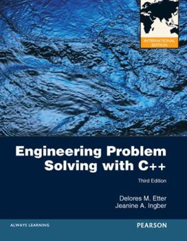 Paperback Engineering Problem Solving with C++ (3rd, International Edition) Book