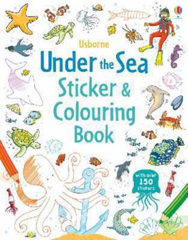 Paperback Under the sea sticker and colouring book