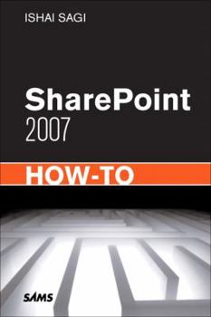 Paperback Sharepoint 2007 How-To Book