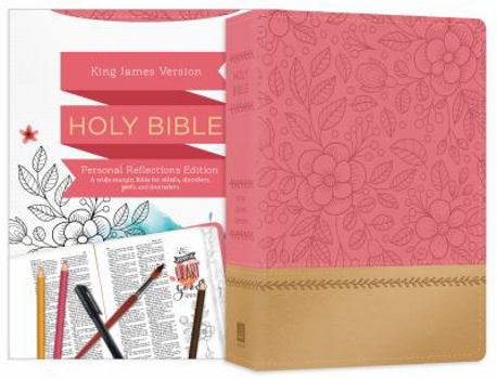 Imitation Leather Personal Reflections KJV Bible [Rosegold Bloom] Book