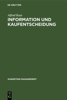 Hardcover Information und Kaufentscheidung [German] Book