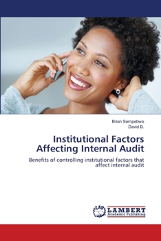 Paperback Institutional Factors Affecting Internal Audit Book