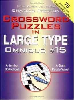 Hardcover Crossword Puzzles in Large Type Omnibus #15 Book