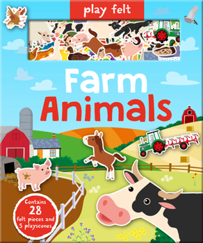 Hardcover Play Felt: Farm Animals Book