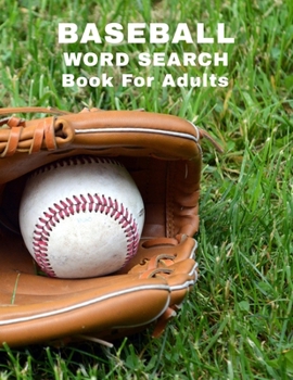 Paperback Baseball Word Search Book For Adults: Large Print Sports Puzzle Book With Answers Book