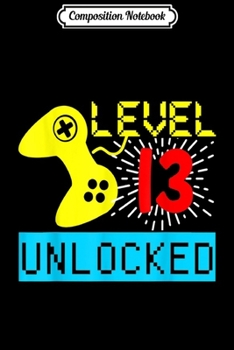 Paperback Composition Notebook: 13th Birthday Boys Video Games Gamer Boys Controller Journal/Notebook Blank Lined Ruled 6x9 100 Pages Book