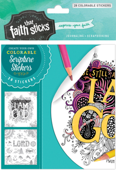 Paperback Psalm 46:10 Colorable Stickers Book