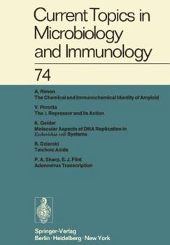 Paperback Current Topics in Microbiology and Immunology / Ergebnisse Der Mikrobiologie Und Immunitätsforschung: Volume 74 Book