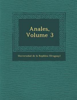 Paperback Anales, Volume 3 [Spanish] Book