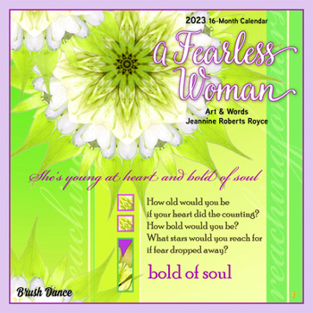 Calendar A Fearless Woman 2023 Mini 7x7 Brush Dance Book