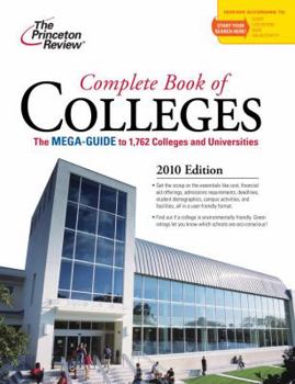 Paperback Complete Book of Colleges, 2010 Edition (College Admissions Guides) Book