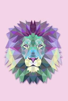 Paperback Polygonal Geometric Lion's Head Notebook Journal: Lion Notebook Lined Book