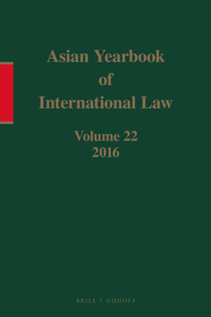 Hardcover Asian Yearbook of International Law, Volume 22 (2016) Book