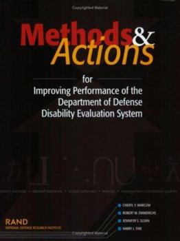 Paperback Methods and Actions for Improving Performance of the Department of Defense Disability Evaluation System 2002 Book