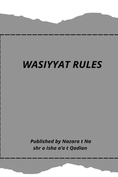 Paperback Wasiyyat Rules Book