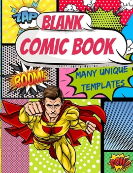 Paperback Blank Comic Book Many Unique templates Book