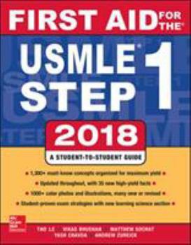 Paperback First Aid for the USMLE Step 1 2018, 28th Edition Book