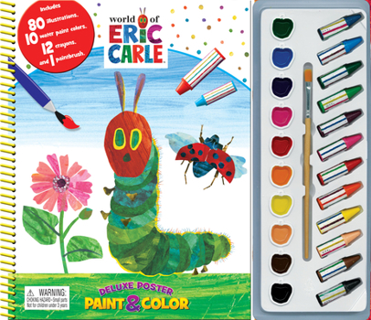 Hardcover Eric Carle Deluxe Poster Paint & Color Book