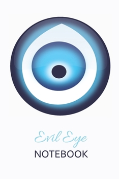 Evil Eye Notebook: White - Lined Notebook 6x9 White 120p