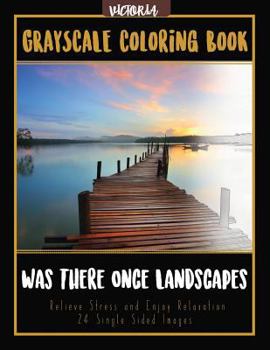 Paperback Was There Once Landscapes: Landscapes Grayscale Coloring Book Relieve Stress and Enjoy Relaxation 24 Single Sided Images Book