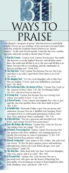 Misc. 31 Ways to Praise 50-Pack Book