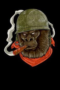 Paperback Military Gorilla: 120 Pages I 6x9 I Cornellnotes I Cool Great Ape, Monkey & Primate Gifts Apparel Book