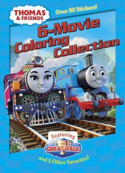Paperback Thomas & Friends 6-Movie Coloring Collection Book
