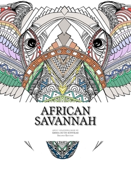 Paperback African Savannah: An African Themed Colouring Book for Adults Book