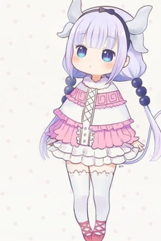 Journal: Dragon Maid Soft Glossy Cover Journal Lined Pages Book 6 x 9 Inches 110 Pages