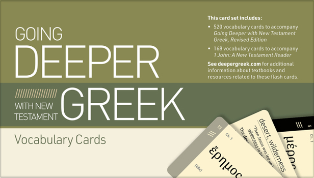 Misc. Supplies Going Deeper with New Testament Greek Vocabulary Cards Book