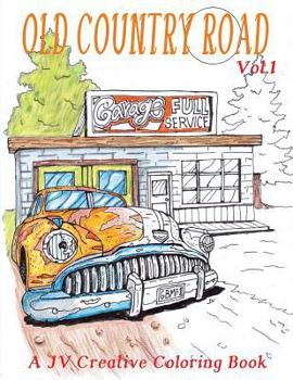 Paperback Old Country Road: Adult coloring book