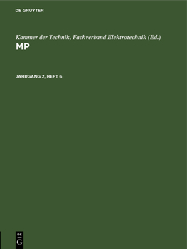 Hardcover Mp. Jahrgang 2, Heft 6 [German] Book