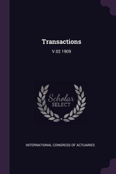 Paperback Transactions: V.02 1909 Book