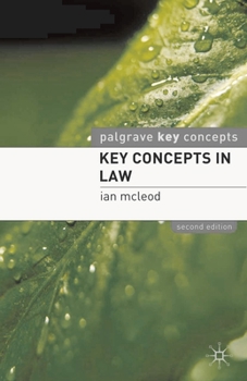 Paperback Key Concepts in Law Book