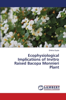 Paperback Ecophysiological Implications of Invitro Raised Bacopa Monnieri Plant Book