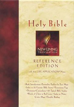 Paperback New Living Translation Holy Bible Reference Bonded Leather Burgundy Book