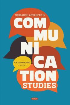 Hardcover Research Advances in Communication Studies Book