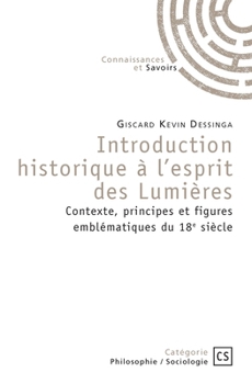 Paperback Introduction historique à l'esprit des Lumières [French] Book