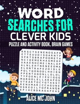 Paperback Word Search for Clever Kids: Puzzle and Activity Book, Brain Games Book