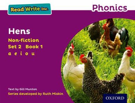 Paperback Read Write Inc. Phonics: Purple Set 2 Non-Fiction 1 Hens Book