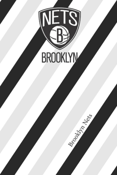 Paperback Brooklyn Nets: Nets Striped Notebook & Journal - NBA Essentials - Nets Fan Appreciation Book