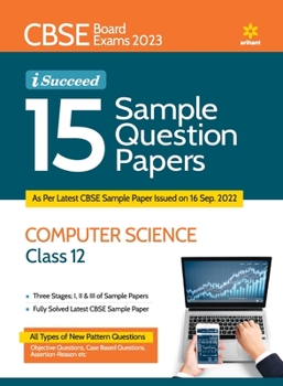 Paperback CBSE Board Exams 2023 I-Succeed 15 Sample Question Papers COMPUTER SCIENCE Class 12th Book