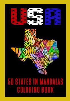 USA 50 States in Mandalas Coloring Book: Color Me In American States Book