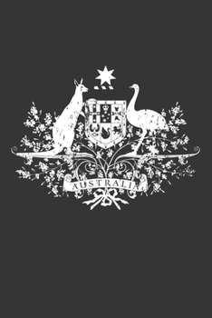 Paperback Australia: Coat of Arms Themed 120 Page Lined Note Book