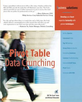 Paperback Pivot Table Data Crunching Book