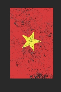 Paperback Vietnam Flag: Blank Lined Vietnam Flag Notebook for Vietnamese - 6x9 Inch - 120 Pages Book