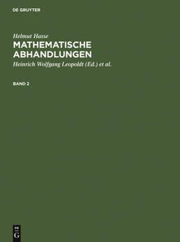 Hardcover Helmut Hasse: Mathematische Abhandlungen. 2 [German] Book